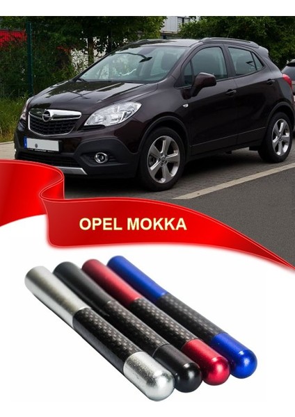 Opel Mokka Uyumlu Karbon Desenli Metal Çubuk Radio Anteni - Gri fiyatları