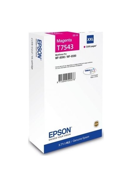 T7543-C13T754340 Kırmızı Kartuş Ekstra Yüksek Kapasiteli