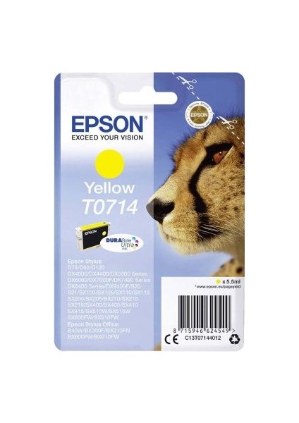 T0714-C13T07144020 Sarı Kartuş