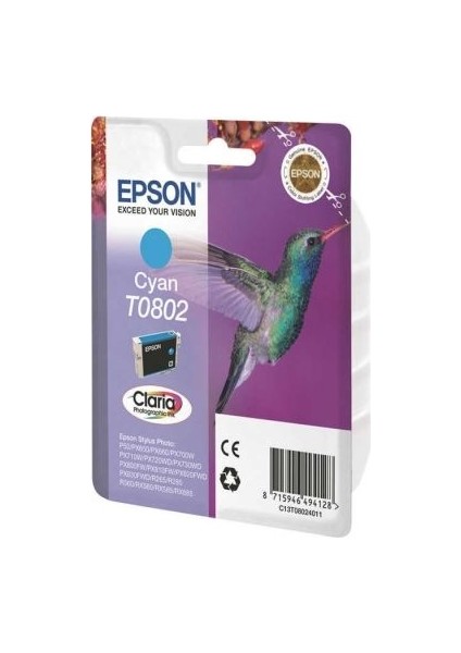 T0802-C13T08024020 Mavi Kartuş modelleri