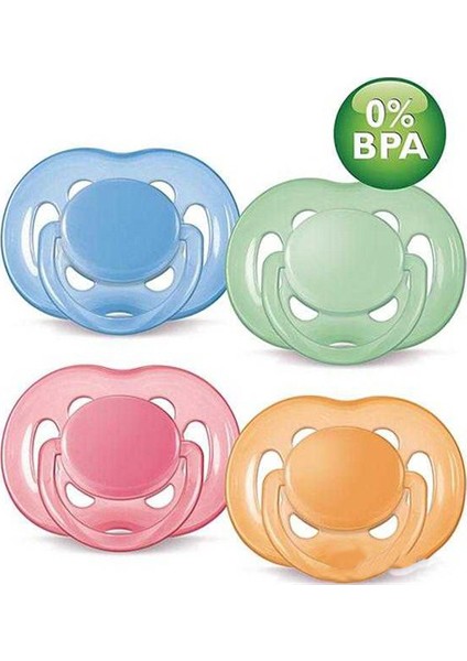 SCF178/14 0% BPA Free Flow Yalancı emzik 6-18 ay - Renkli TEKLİ