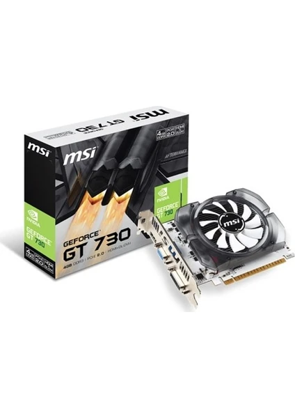 NVIDIA GeForce GT 730 4GD3V2 4GB 128 bit DDR3 DX(12) PCI-E 2.0 Ekran Kartı ( N730-4GD3V2 )