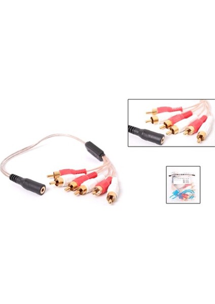Sl-Dcr36 Dc3.5/F To Rca/M*6 Kablosu