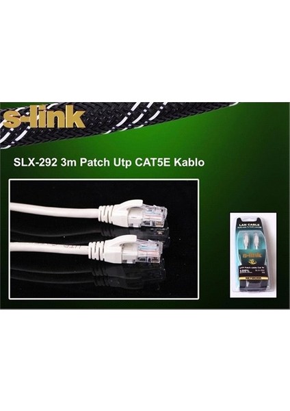 Slx-292 3M Patch Utp Cat5e Kablo