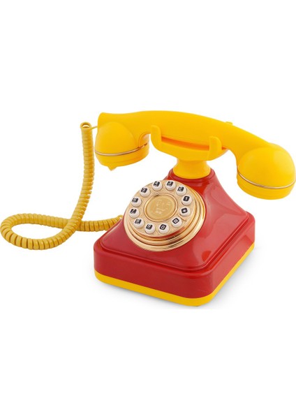 Sarı Kırmızı Klasik Tuşlu Telefon 3