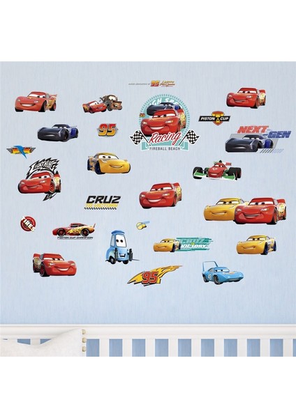 Duvar Sticker Arabalar Cars 60 x 90 Cm