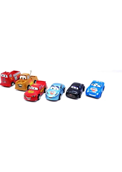 Can Oyuncak Cars Şimşek Mcqueen Araba 6'Lı Set