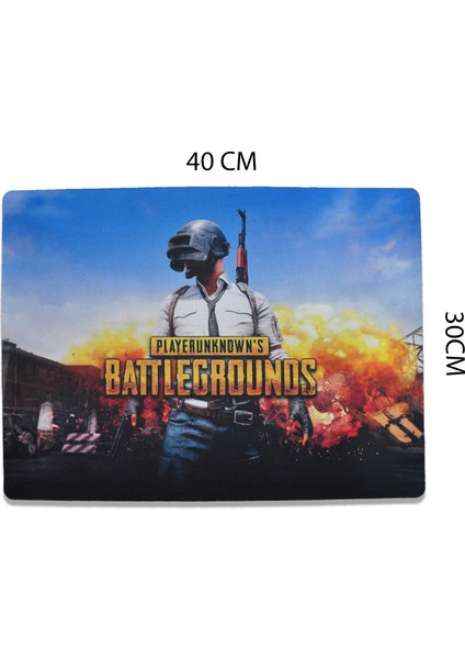 Mp-10 Pubg Desenli Oyuncu Kaymaz Mouse Pad 40 x 30 cm