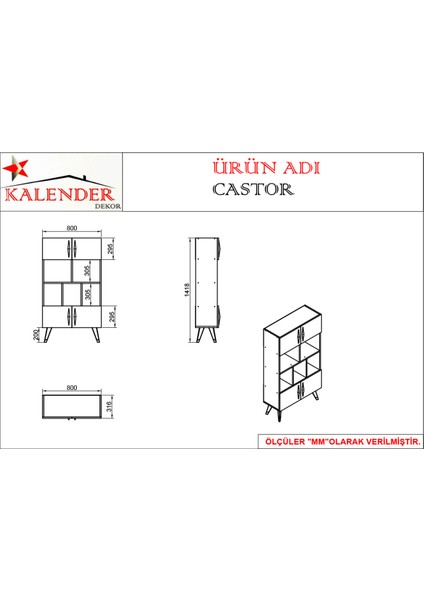 Castor CST03 Kitaplık