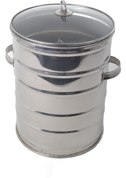 Tenekede Tavuk Aparatı Cam Kapaklı 32x46 cm