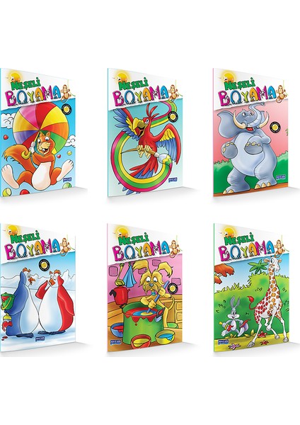 Neşeli Boyama Serisi (6 Kitap Takım)