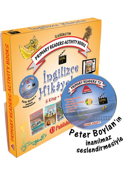 İngilizce Hikaye Seti 2 ve 3. Sınıf Level-1 5 Kitap 1 Cd