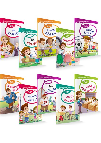Sosyal Becerilerim Serisi-10 Kitap