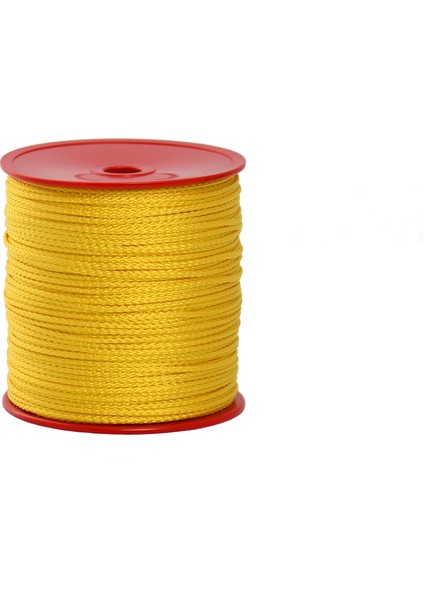 1,5 Mm Polyester Çok Amaçlı İp Halat - Sarı - 200 M. - Makaralı