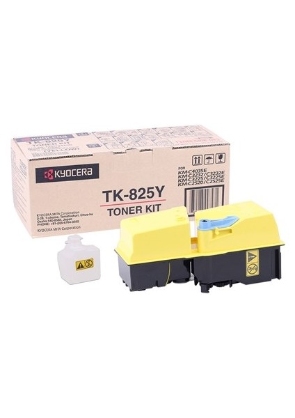 Kyocera Mita TK-825 Sarı Toner KM-C 2520-2525-3225-3232-4035