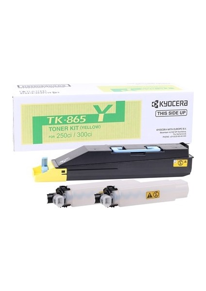 Kyocera Mita TK-865 Sarı Toner Taskalfa 250ci- 300ci