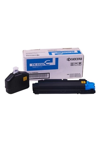 Kyocera Mita TK-5150 Mavi Toner Ecosys P6035-P6535 1T02NSCNL0