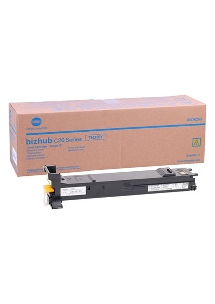 Konica Minolta TN-318 Sarı Toner Bizhub C20 A0DK253 8.000 Sayfa