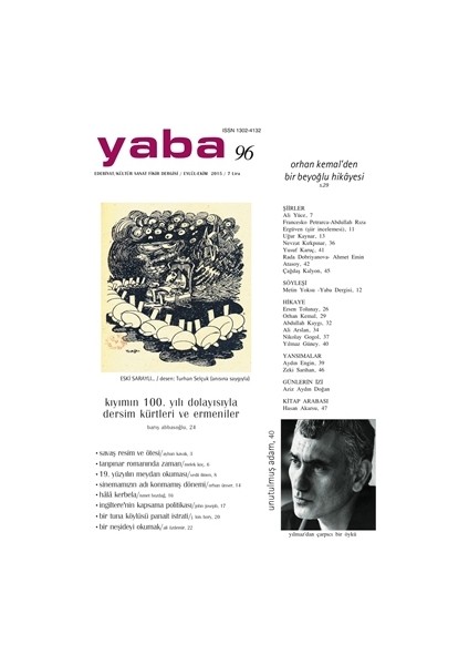 Yaba Edebiyat Dergisi Sayı: 96