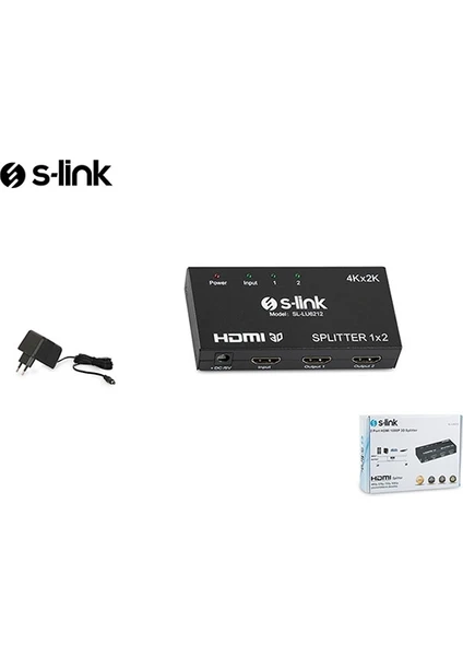 S-Lınk Sl-Lu6212 1Pc-2Mn 4K-2K Hdmı Çoklayıcı