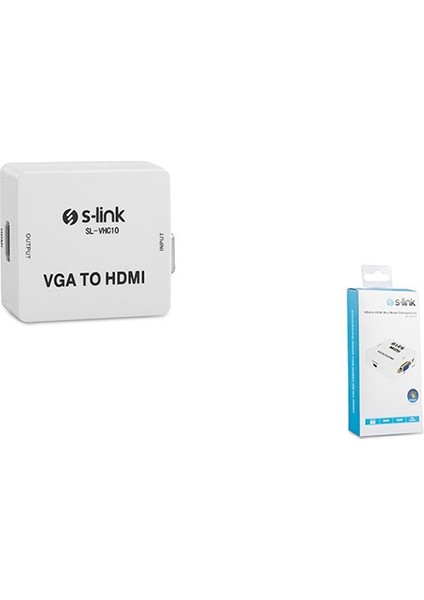 S-Lınk Sl-Vhc10 Vga To Hdmı Dönüştürücü Mini