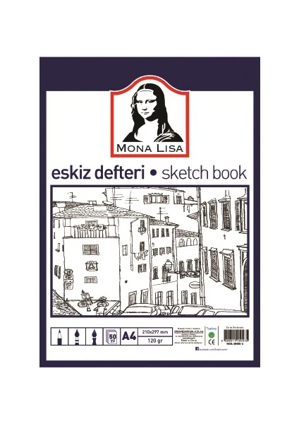 Eskiz Defteri A4 120 Gram 50 Yaprak Bn05-4