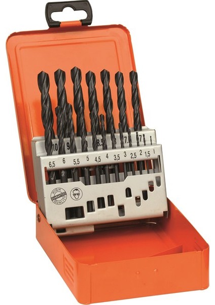 HSS-R Metal Matkap Ucu Set 19 Parça 1-10 mm