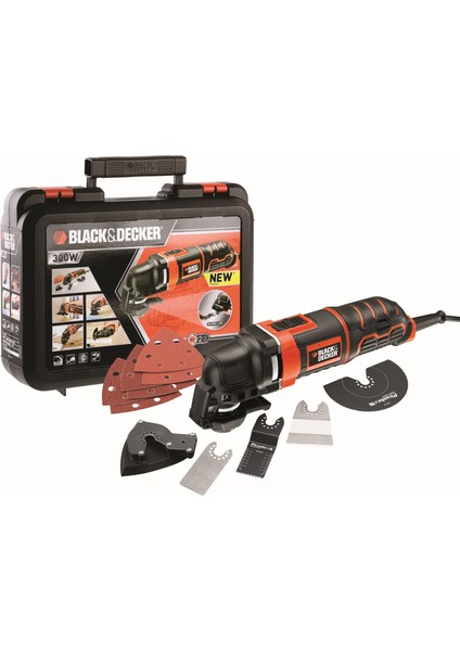 Black & Decker MT300KA-QS 300W Çok Amaçlı Alet (Raspalama, Kesme, Zımparalama)