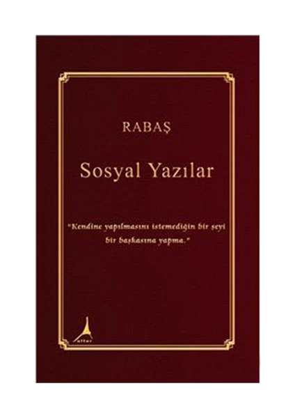 Sosyal Yazılar-Rabaş