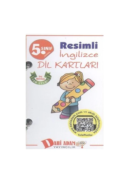 Dahi Adam 5. Sınıf Resimli İngilizce Dil Kartları