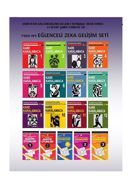 7’Den 70’E Eğlenceli Zeka Seti (17 Kitap)-Ahmet Karaçam