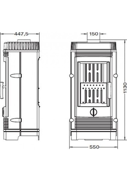 Gomont Döküm Odun Sobası 6158-44