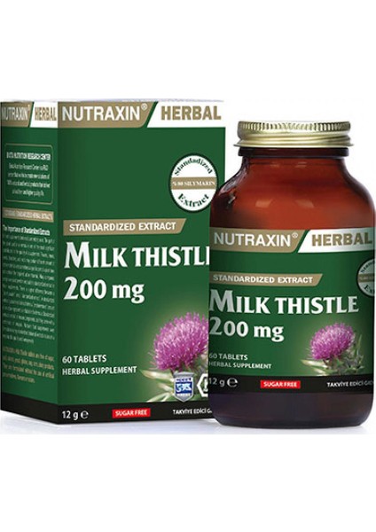 Milk Thistle 200 Mg 60 Tablet