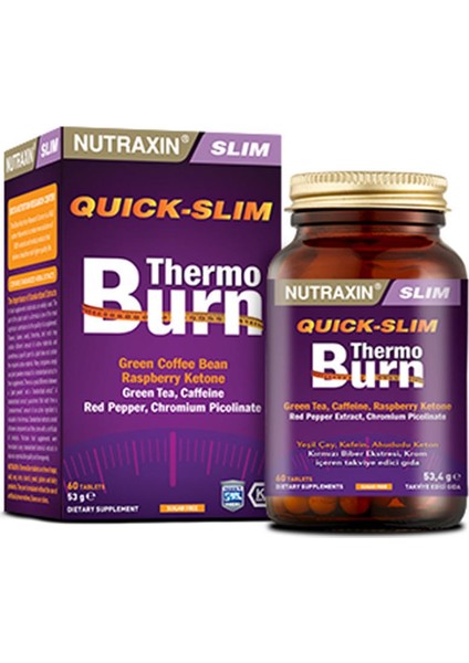 Quick-Slim Thermo Burn Takviye Edici Gıda 60 Tablet