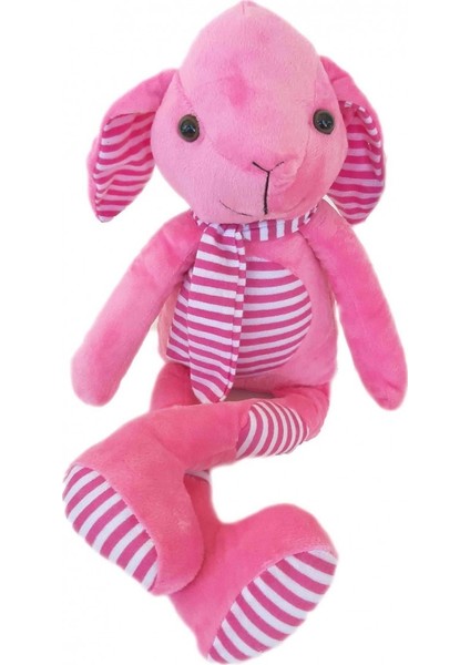 Sevimli Tavşan Peluş 43 cm Kuzu Peluş Uyku Arkadaşım Pembe