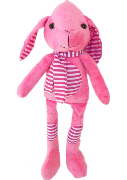 Sevimli Tavşan Peluş 43 cm Kuzu Peluş Uyku Arkadaşım Pembe