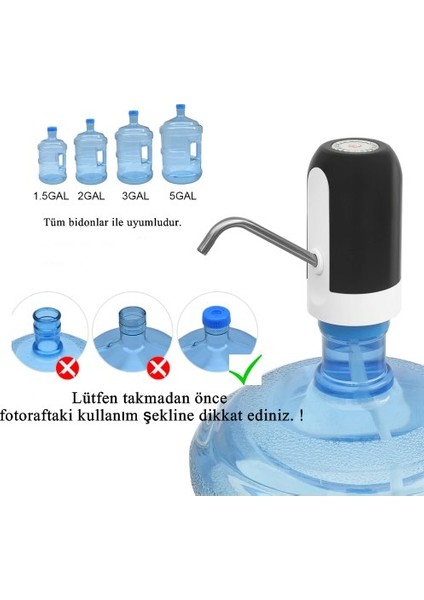 Elektronık Şarjlı Damacana Su Pompası