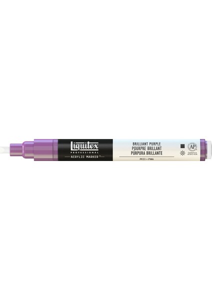 Profesyonel Akrilik Kalem 2-4Mm Brilliant Purple