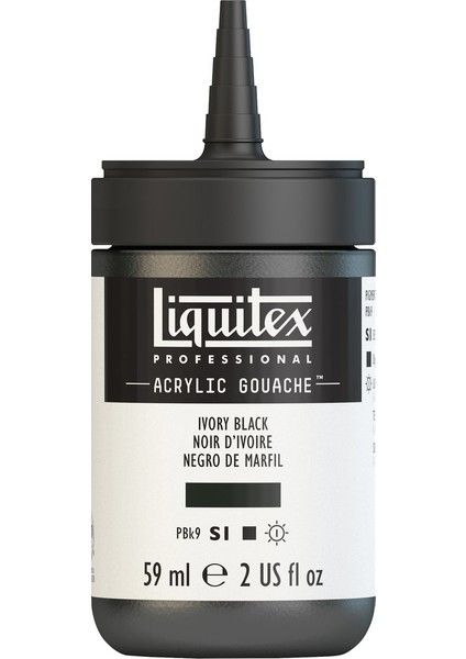 Akrilik Guaj 59Ml - Ivory Black