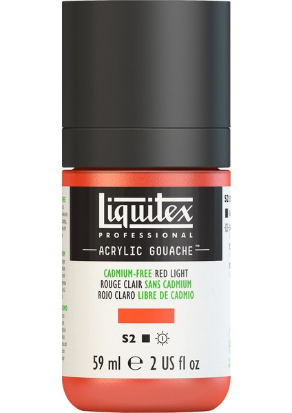 Akrilik Guaj 59Ml - F. Cadmium Red Light