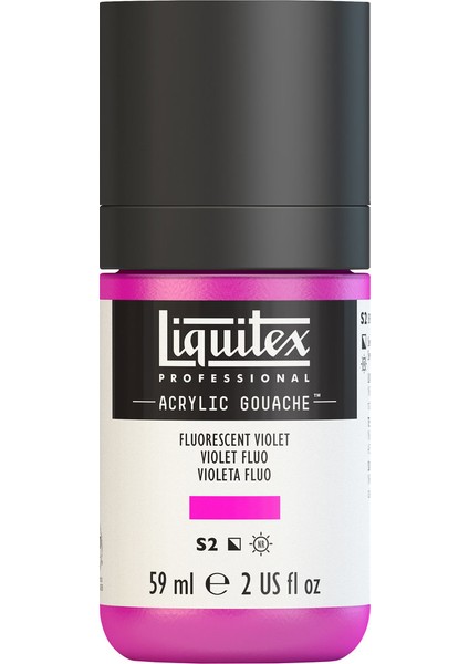 Akrilik Guaj 59Ml - Fluorescent Violet