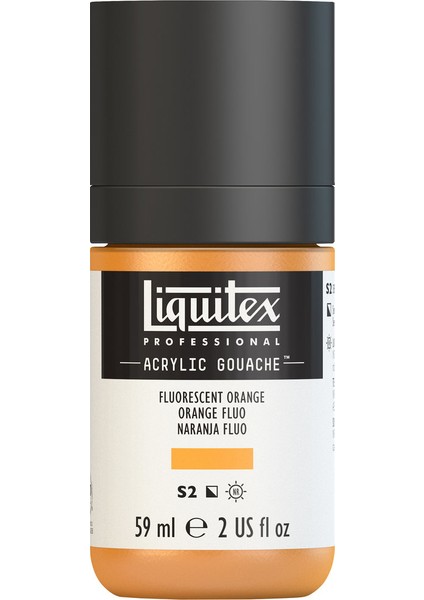 Akrilik Guaj 59Ml - Fluorescent Orange