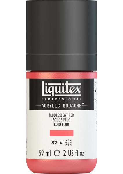 Akrilik Guaj 59Ml - Fluorescent Red