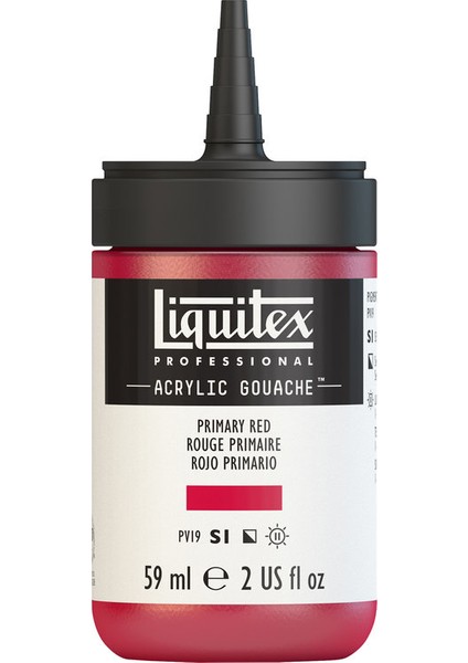 Liquitex Akrilik Guaj 59Ml - Primary Red