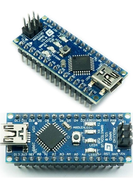 Nano Mega Uno 181 Parça 4 İn 1 Robotik Kodlama Ve 2 Wd Tekerlekli Araba Şasesi Rfid Süper Proje Eğitim Seti