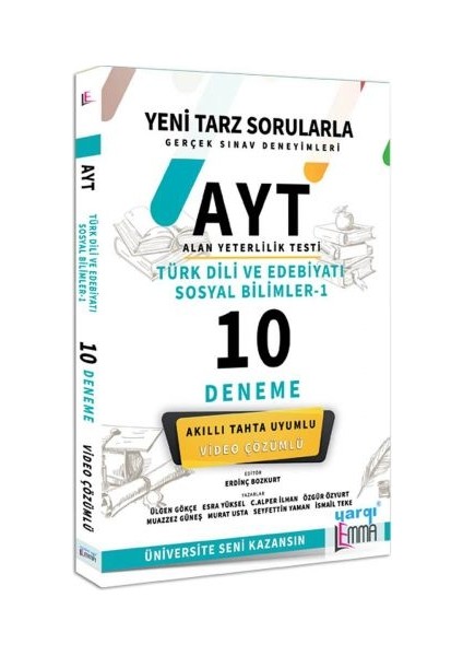 AYT Türk Dili Ve Edebiyatı Sosyal Bilimler-1 Video Çözümlü 10 Deneme - Ülgen Gökçe
