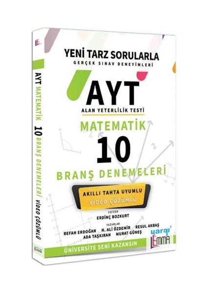 AYT Matematik Video Çözümlü 10 Branş Denemeleri - Refah Erdoğan