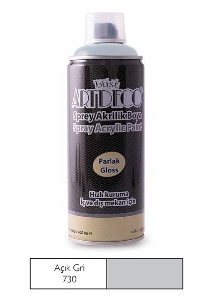 Sprey Boya 400 Ml Açık Gri Y-400-730