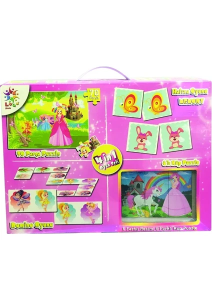 Laço Kids 4 İn 1 Oyun Seti Pembe