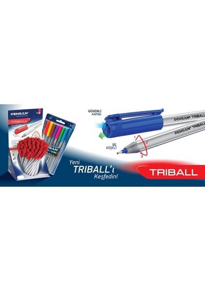 Triball Tükenmez Kalem 1 Mm Siyah